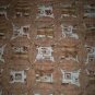 handmade circle quilt lap or throw coffee lovers delight 59 x 46 less than tradition