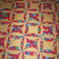 handmade throw lap quilt fun with sports cars tan flannel warm handmade 60 x 46