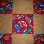 handmade throw lap quilt fun with sports cars tan flannel warm handmade 60 x 46