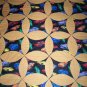 throw quilt multi color modern cars on black with tan flannel 62 x 46