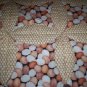 handmade circle quilt eggs in a wire basket 61 x 47 less than traditional