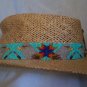glass seed bead eagle hat band handmade 26 inches by 1 inch