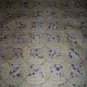 handmade circle lap baby throw quilt 50 inches by 50 inches buttons and pins fabric