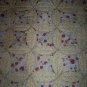 handmade circle lap baby throw quilt 50 inches by 50 inches buttons and pins fabric