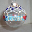 set of 6 beaded matching love netting on a clear Christmas item 31