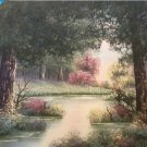 ORIGINAL OIL PAINTING - "FOREST LAKE" BY BETTY L. WALT"