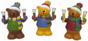 Avon&Acirc;&copy; - Holiday Bear Bell Band Trio - New