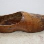 Antique Hand Carved Wood Shoe Holland Dutch Clog Patina Authentic Primitive Rare