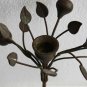 Vintage Old Mottahedeh Solid Brass Tree Candle Holder Rarest Candlestick Decor