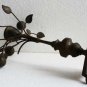 Vintage Old Mottahedeh Solid Brass Tree Candle Holder Rarest Candlestick Decor