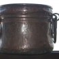 Gorgeous Antique 19th Islamic Copper Hammered Bowl Wrought Handles Collectible