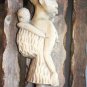 Antique Hand Carved Wooden Figurine Authentic African Tribal Wood Art Superb 16"