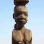 Antique Hand Carved Wooden Figurine Authentic African Tribal Wood Art Superb 16"