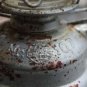 VINTAGE GERMAN GLOBUS KEROSENE OIL RAILROAD LANTERN LAMP 17" RUSTIC # 107