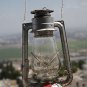 VINTAGE GERMAN GLOBUS KEROSENE OIL RAILROAD LANTERN LAMP 17" RUSTIC # 107