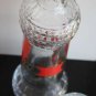 Vintage Decanter Carafe Gold and Red Ornament Liqueur Wine Collectible Rare 11"