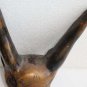Antique Natural Wood Polished Fox Head Shaped Primitive Wooden Art Rare 10"