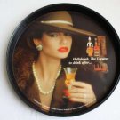 Tin Advertising Tray, Hallelujah, The Liqueur to drink after 12" diameter rare