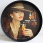 Tin Advertising Tray, Hallelujah, The Liqueur to drink after 12" diameter rare