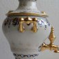 Soviet Handpainted Gzhel Porcelain Collectible Art Figurine Box Samovar USSR 8"