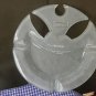 Vintage Satin Glass Murano Fish Cigar Ashtray Hand Blown Gorgeous Vetropolis 8"