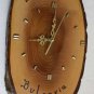 Vintage marvelous BULGARIA NESSEBAR natural wood wall clock Working Rare 17"