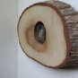 Vintage marvelous BULGARIA NESSEBAR natural wood wall clock Working Rare 17"