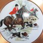 Pair of Vintage Copper Plate with Ceramic Tile Wall Plaque Hanging England 11"