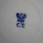 Antique CT Carl Tielsch Plate Tray Made in Germany Blue Cobalt Gold and Flowers