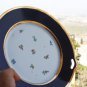 Antique CT Carl Tielsch Plate Tray Made in Germany Blue Cobalt Gold and Flowers