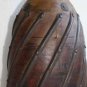1900's Indian Antique Wooden Hand Craved Decorative Reclaimed Pot Vase Rustic