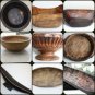 Primitive Antique Wooden Trencher Dough Bowl Rustic Hewn Carved Wood Chapati Old
