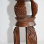 Exceptional Kuba Statue Sculpture African Tribal Wooden Art 11" Collectible RARE