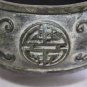 Antique Chinese Bronze Ashtray Pot Jar Burner Marked Gorgeous Collectible Rare