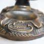 Antique Bronze Heavy Chinggis Khan Pharaoh Figurine Ashtray Rarest Gorgeous