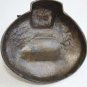 Antique Bronze Heavy Chinggis Khan Pharaoh Figurine Ashtray Rarest Gorgeous
