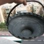 Antique 1800's Iran Persia Red Copper Tin Plated Large Handeled Marked Bowl 11"