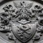 Vintage Reinv 95% Zinn German Pewter Crested Knight With Shield Design Plate 9"