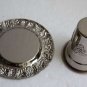 Judaica Shabbat Silver Plated Wine Kiddush Cup Goblet with Matching Tray Plate