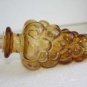 VTG Mid Century Modern Italy Light Amber Bubble Glass Genie Bottle Decanter 16"