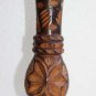 Vintage Hand Carved Wooden Vase 11" Wood Art Home Bar Decoration Collectible