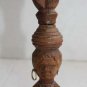 Old Vintage Wood and Brass Hand Carved Corkscrew & Bottle Opener Barware Rare