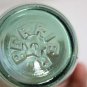 Rare Vintage Collectible Perrier Light Green Glass Bottle France Stamped w/ Star