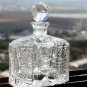 Vintage Echt Bleikristall Gepresst W Germany Crystal Parfume Bottle w/ Stopper