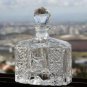 Vintage Echt Bleikristall Gepresst W Germany Crystal Parfume Bottle w/ Stopper