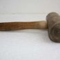 Vintage Antique Primitive 10" Wooden Mallet Hammer Collectible European Tool !!!