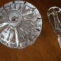 Vintage Czech Crystal Glass Barber Perfume Bottle with Glass Stopper Gorgeous 6"