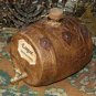 Old Vintage Cognac Bottle Decanter Barrel Shaped Rep. San Marino Collectible