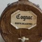 Old Vintage Cognac Bottle Decanter Barrel Shaped Rep. San Marino Collectible