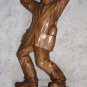 Csorvássy István Drunk Man Wooden Figurine Museum Quality Signed XXL Rarest 20"